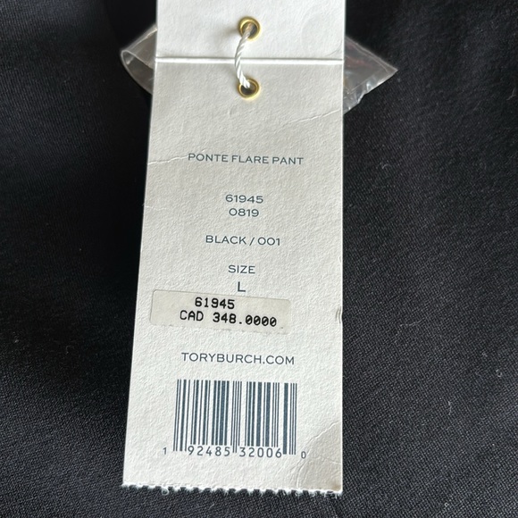 Tory Burch Black Ponte Flare Pant NWT - Picture 9 of 12